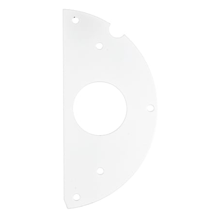 Hubbell Wiring Device-Kellems Recessed 6" Series, Sub Plate, 50% Right Side, (1) 1.40" Receptacle Opening S1R6SPJ